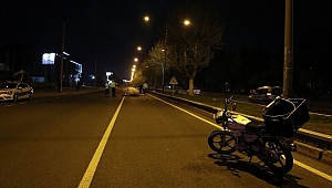 Refüje çarpan motosikletin sürücüsü öldü