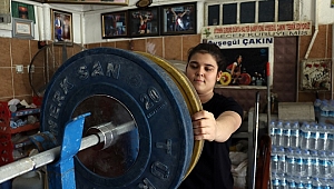 Şampiyon halterci değirmeni spor salonuna çevirdi