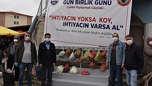 Soma'da "ihtiyacın yoksa koy, ihtiyacın varsa al" kampanyası