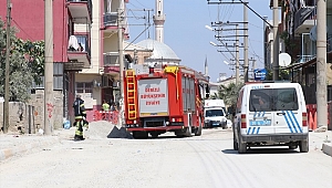 Yangınını söndürmeye çalışan kişi yaralandı