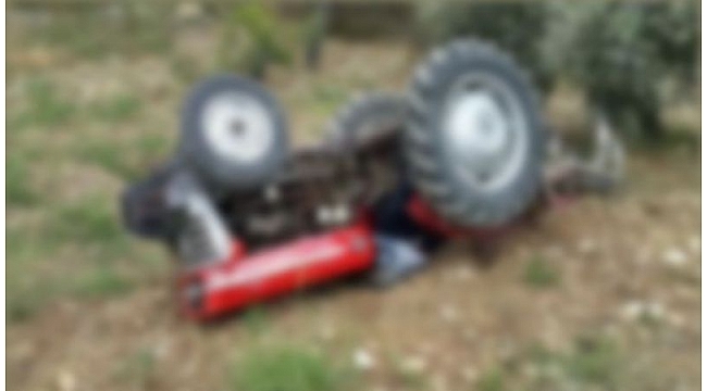 Aydın'da devrilen traktörün altında kalan sürücü öldü