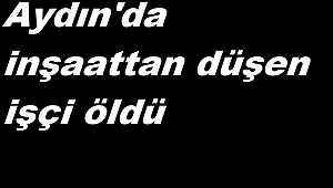 Aydın'da inşaattan düşen işçi öldü
