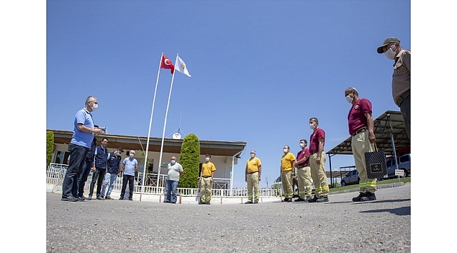 Derince'den yangın ekiplerine bayram ziyareti