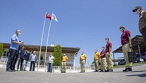Derince'den yangın ekiplerine bayram ziyareti