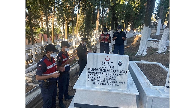 Germencik'te jandarmadan şehitlik ziyareti