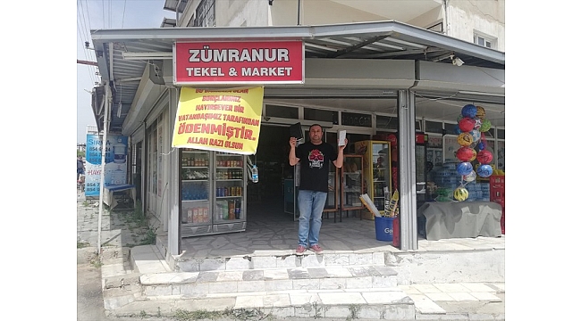 Hayırsever veresiye defterindeki 13 bin 500 liralık borcu kapattı