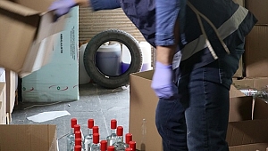 İzmir'de kaçak etil alkol imalathanesine operasyon
