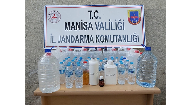 Manisa'da kaçak içki operasyonu