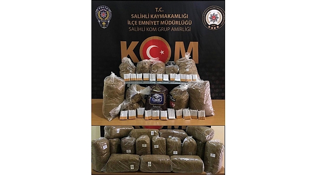 Manisa'da kaçak tütün operasyonu