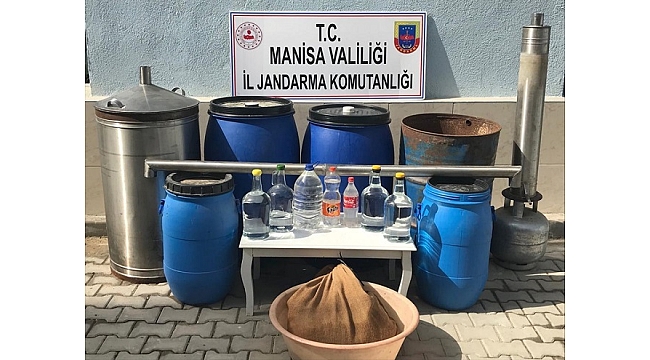 Manisa'da sahte içki operasyonu