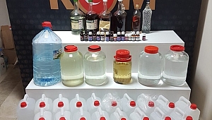 Muğla'da 194 litre sahte içki ele geçirildi