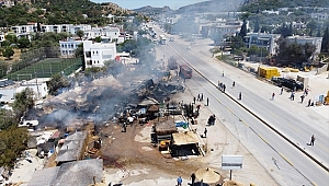 Muğla'da iş yerinde çıkan yangın hasara yol açtı