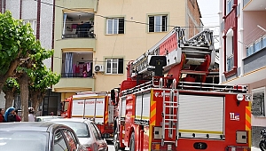 Ocakta unutulan yemek yangın çıkardı