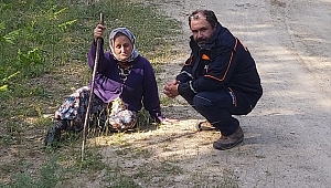 Ormanlık alanda kaybolan kadın bulundu