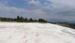Pamukkale misafirlerini daha "beyaz" karşılayacak
