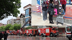 Yangında dumandan etkilenen kadın hastaneye kaldırıldı