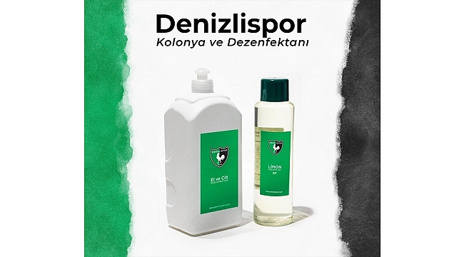Denizlispor'dan armalı kolonya ve dezenfektan
