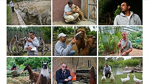 Doğal yaşam sakinlerinin bakıcılarıyla gülümseten dostlukları