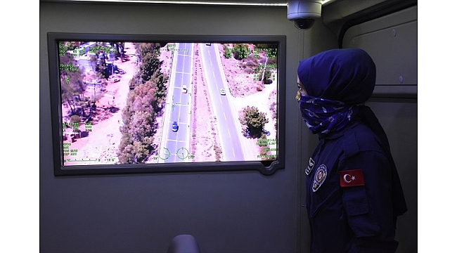 Emniyetin "uçan göz"ü turizm merkezlerinde denetimde