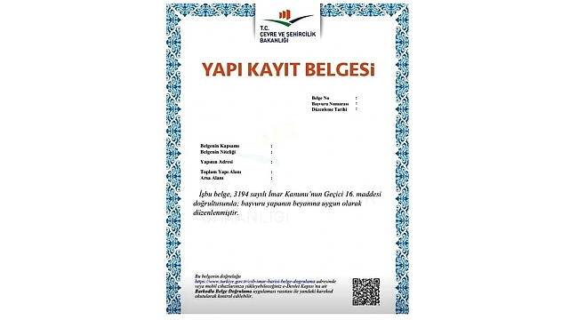 İzmir'de 2 bin 118 Yapı Kayıt Belgesi iptal edildi