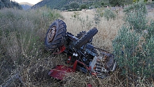Muğla'da traktör devrildi: 1 ölü, 1 yaralı