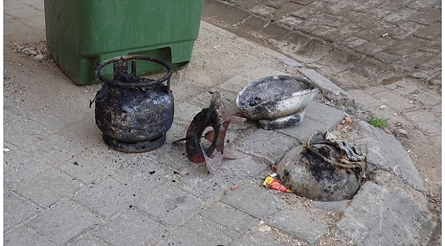 Mutfak tüpü patladı 1 yaralı
