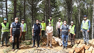 Orman yangını gözetleme kulesinde incelemelerde bulundu