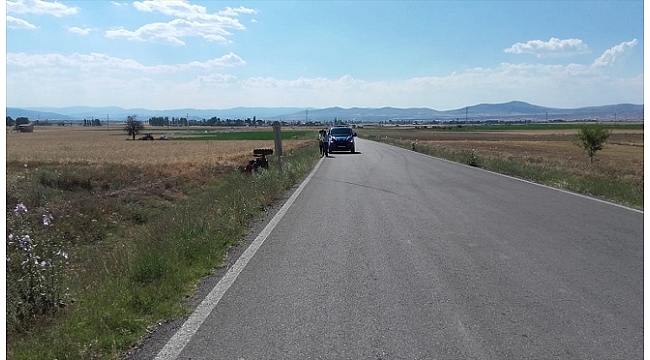 Afyonkarahisar'da traktör devrildi: 1 yaralı