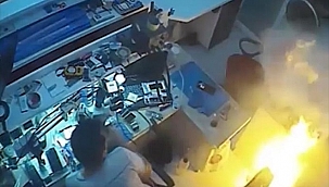 Cep telefonu bomba gibi patladı