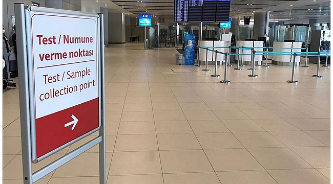 İstanbul Havalimanı'nda Kovid-19 Test Merkezi kuruldu