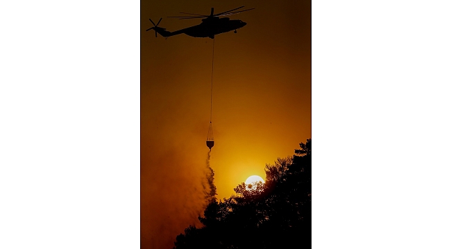 İzmir'de çıkan orman yangını kısmen kontrol altına alındı