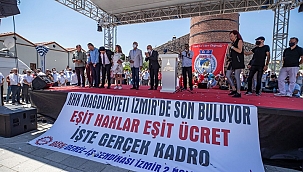 İzmir'de KHK'lı işçiler sosyal haklarına kavuşuyor
