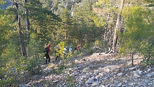 Kayalıklardan düşen kişiyi arama çalışması başlatıldı