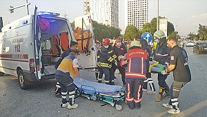Manisa'da ters dönen otomobilin sürücüsü yaralandı