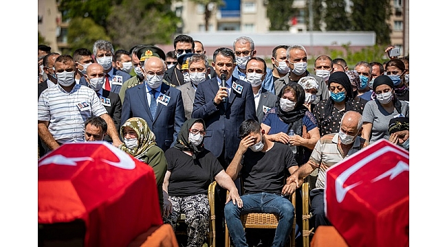 Orman şehitlerine hüzünlü veda