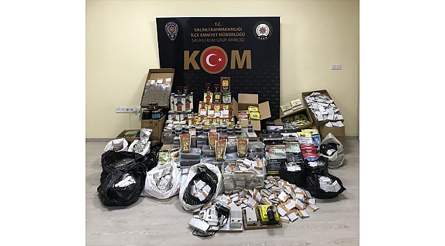 Salihli’de kaçak sigara operasyonu