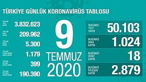 Türkiye'de Kovid-19 tespit edilenlerden 190 bin 390'ı iyileşti