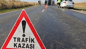 Uşak'ta minibüs devrilmesi sonucu 1 kişi öldü