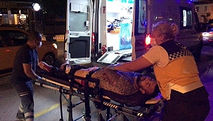 Aydın'da bıçaklanan kişi hastaneye kaldırıldı