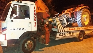 Aydın'da devrilen traktörün sürücüsü yaralandı