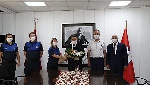 Başkan Batur’dan zabıtaya pandemi teşekkürü