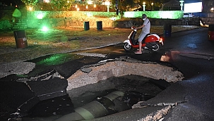Bodrum'da içme suyu isale hattında patlama