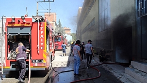 Elyaf işleme tesisinde çıkan yangın söndürüldü