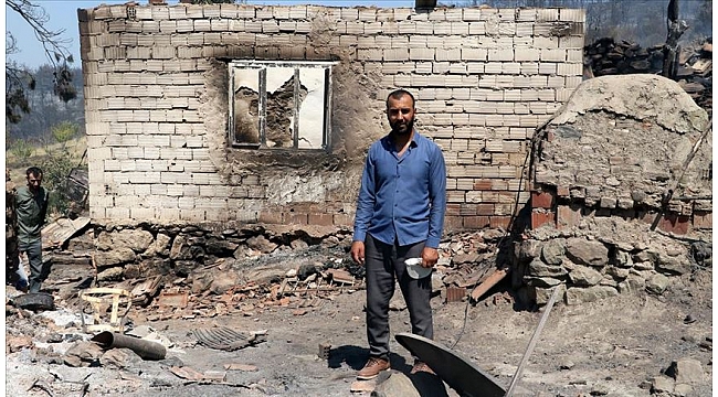 Kurbanlık satışından kazandığı paralar orman yangınında kül oldu