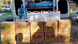 Milas'ta sahte içki operasyonu