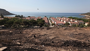 Orman yangınında soğutma çalışmaları devam ediyor