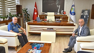 Salihli’nin Yeni Emniyet Müdürü Doğan Başkan Kayda’yı Ziyaret Etti