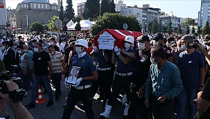 Şehit polis Adem Keskin son yolculuğuna uğurlandı