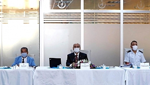 Vali Köşger, beş ilçenin pandemi verileri bilgisini aldı