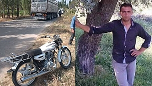Afyonkarahisar'da motosiklet kamyona çarptı: 1 ölü, 1 yaralı
